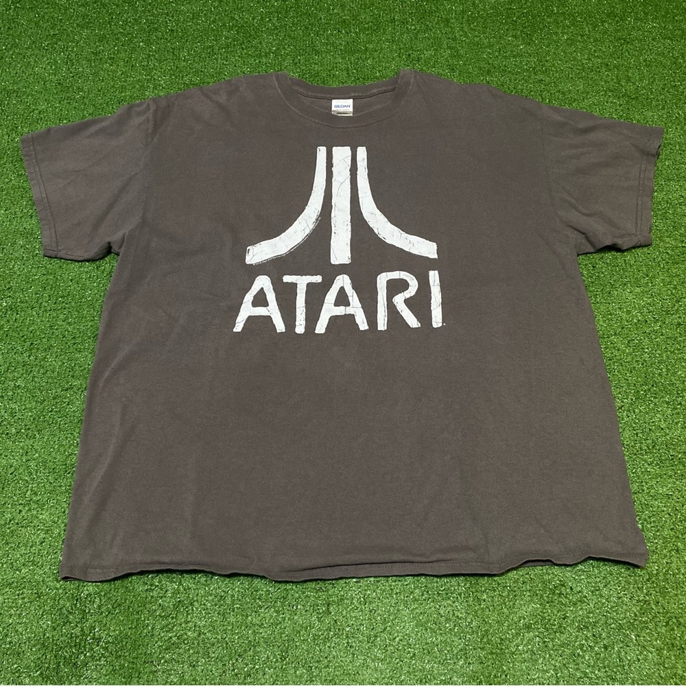 Retro Atari Logo T-Shirt Nostalgic Gamer Size XL Gray